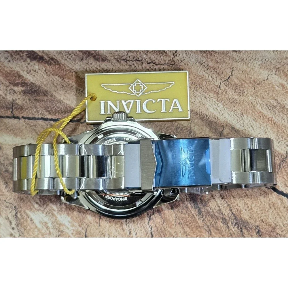 Invicta Specialty Rowan Men's Watch 40mm Blue Bezel Dial Steel 49341 Brand New